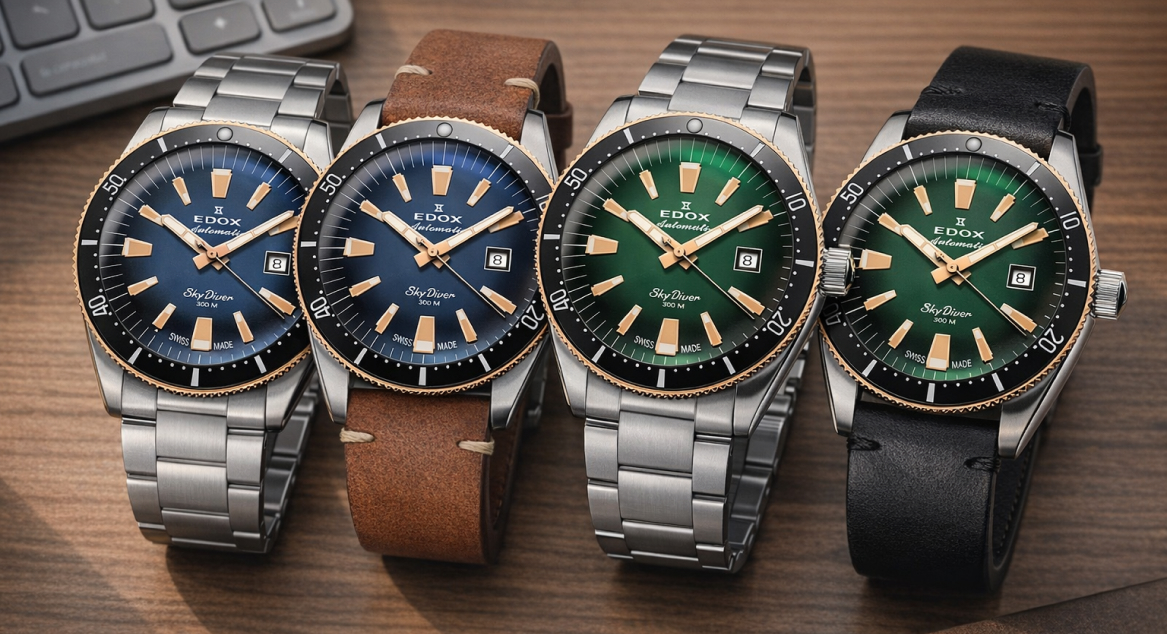 Edox SkyDiver 70s: Лимитированные часы с уникальным характером
