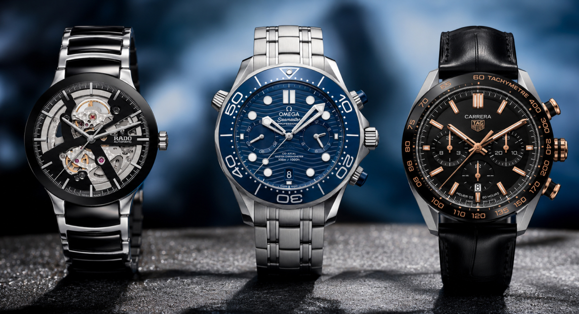 Omega &fendi&ctizen&taguer&rado時計ボックス24個 Rado, Omega или TAG Heuer: битва титанов. Какой бренд выбрать
