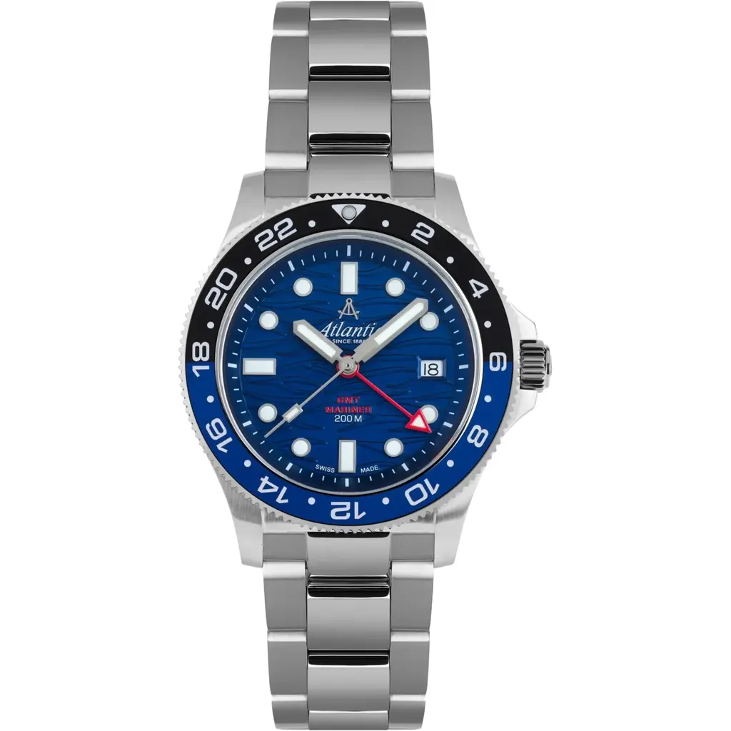 Годинник Atlantic Mariner Wave Quartz GMT Blue 81576.41.59GMT