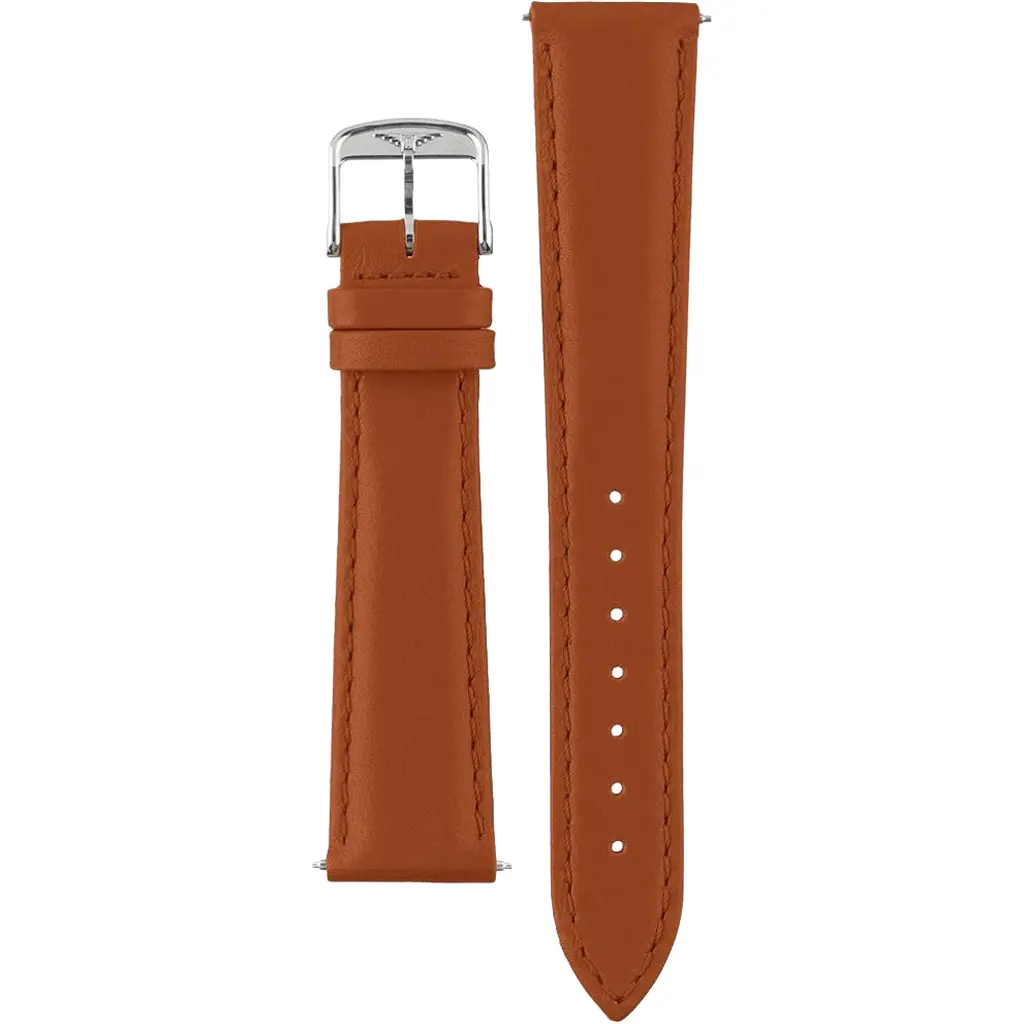 Ремінець для годинника Longines L600159507 BROWN BUCKLE SS 17/14 mm